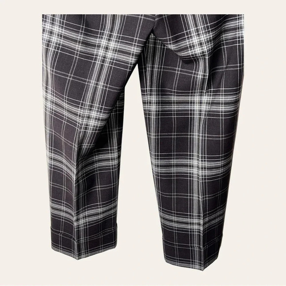0103W. Bebe TROUSERS‎ PLAID BROWN IN COLOR SZ 0 ZIPPER/SLIDES FLY - Picture 9 of 9